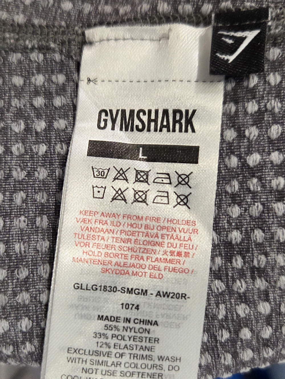 Gymshark Grey Seamless High-Waist Leggings - Picture 3 of 3